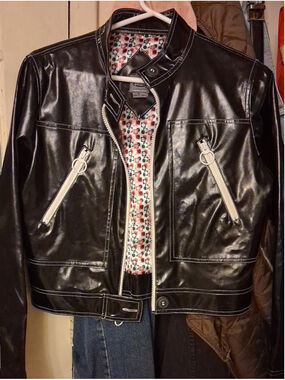 Vintage Brody Faux Leather Women's Moto Jacket M
